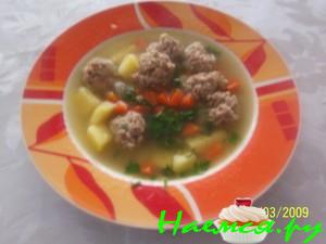 Любимый суп с фрикадельками