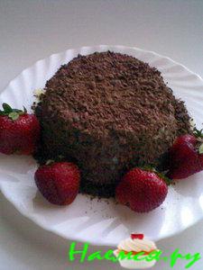 Шоколадный торт с кремом за 10 минут