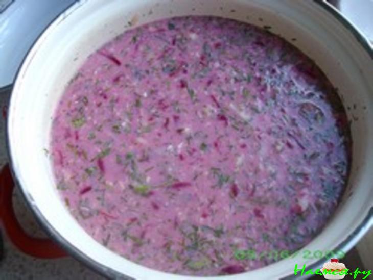 Свекольник на кефирной основе