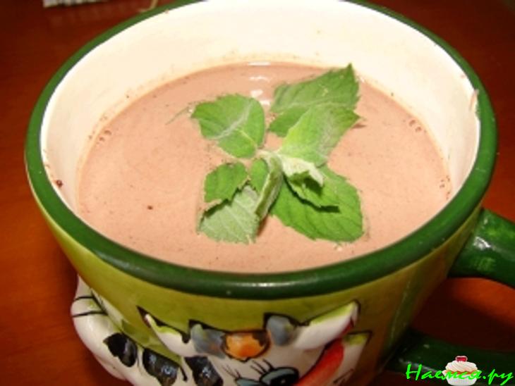 Горячий шоколад с мятой