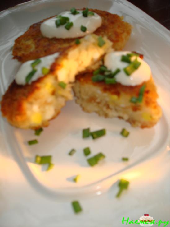 "Картофельные котлеты с яйцом"