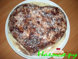 Тортик 'Апельсиново-ореховое сердце'