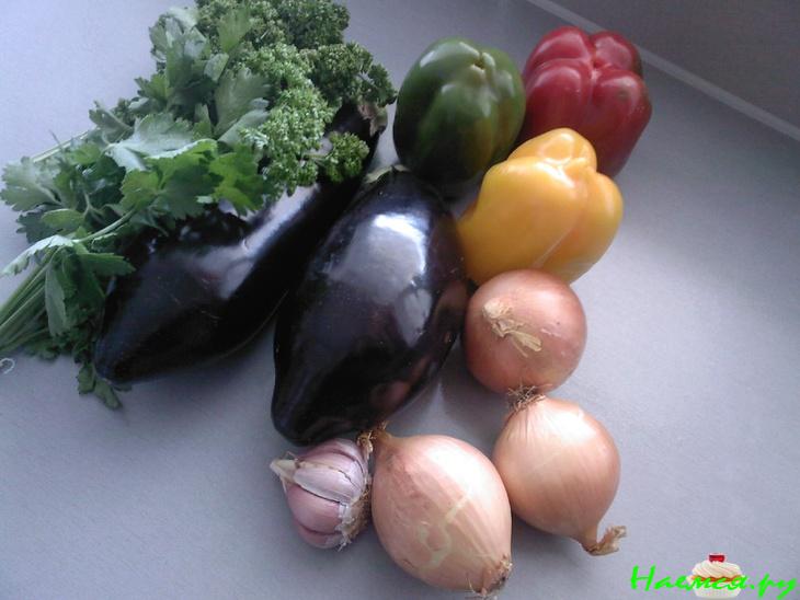 Баклажаны маринованные с болгарским перцем