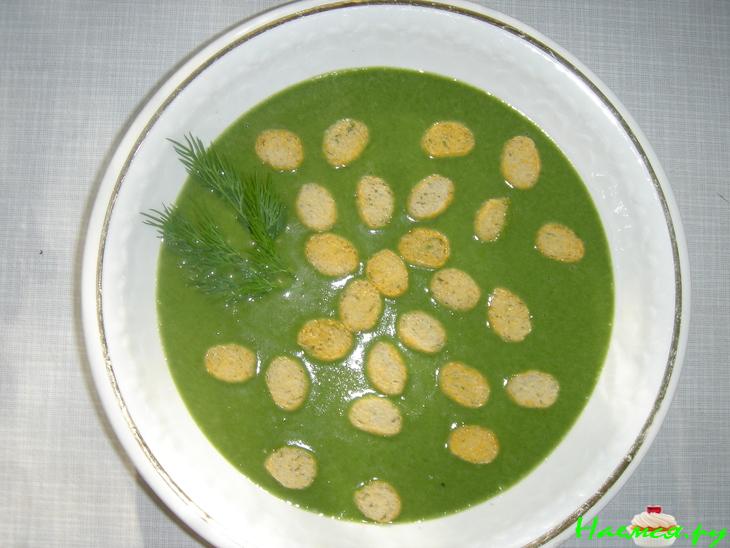 Суп-пюре со шпинатом