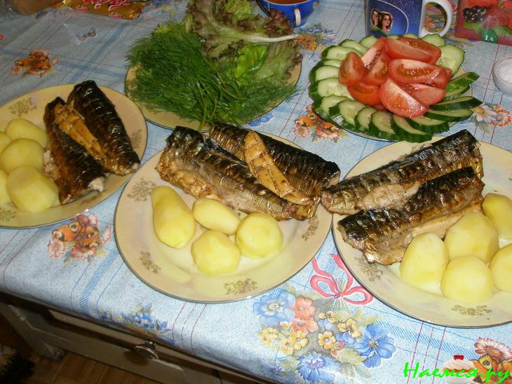 Скумбрия с соевым соусом на решетке