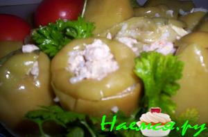 Перец фаршированный рисом и фаршем