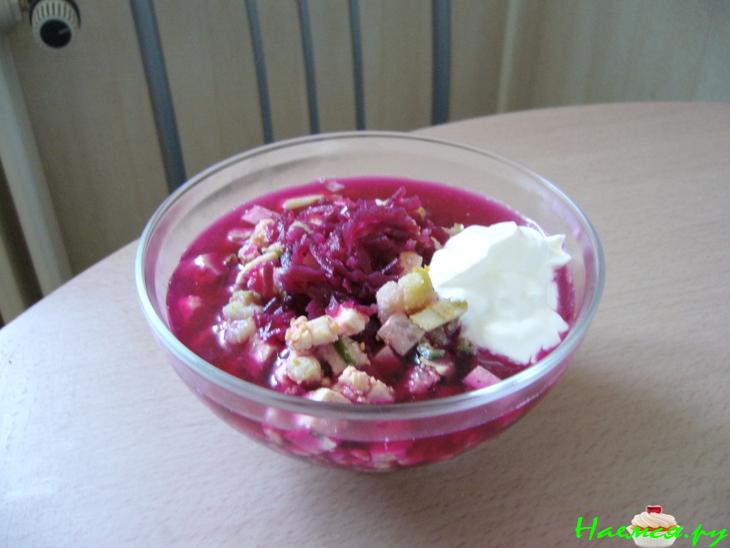 Свекольник с маринованной свеклой