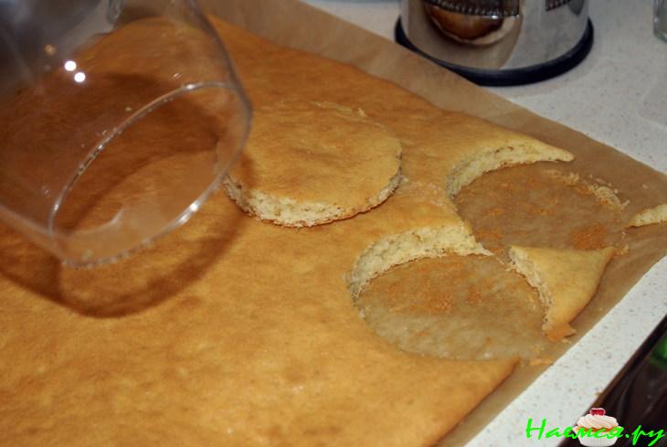 Пирожные со сливочно-творожным кремом