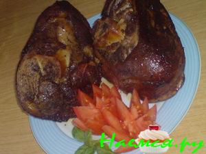 Рулька с пивом и мятой