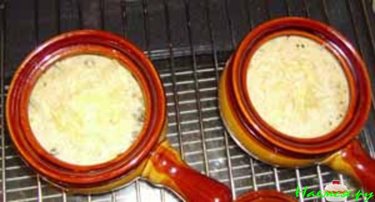 Жюльен с грибами в горшочке