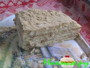 Торт творожный с кремом