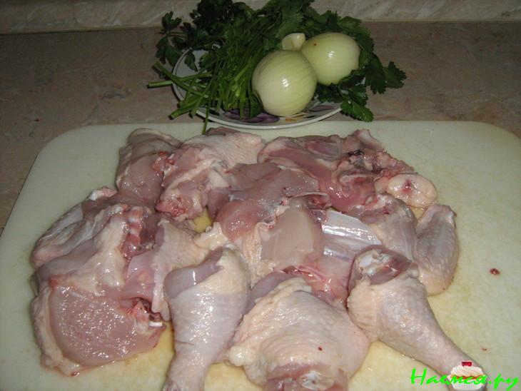 Курица с шафраном