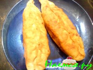 Жареные пирожки с грибами и яйцами