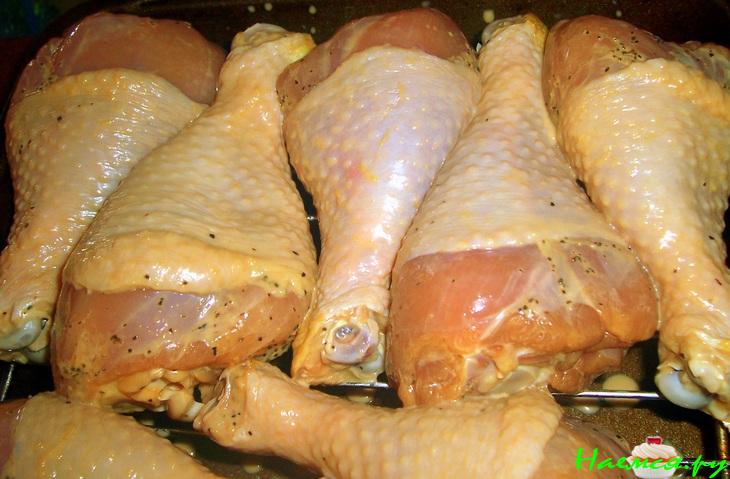 Куриные голени маринованные в ананасовым соке