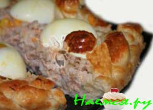 Пирог с лососем