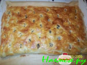 Пирог с курицей и грибами