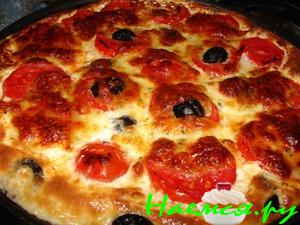 Макаронная запеканка - пицца