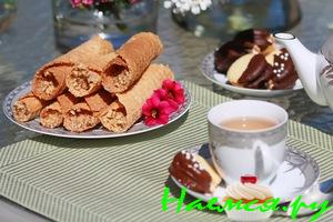 Хрустящие трубочки со сгущенкой