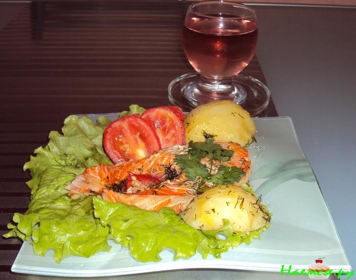 Рыба в красном вине