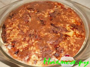 Нежная запеканка из индейки с рисом