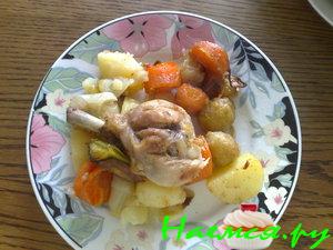 Окорочка с овощами