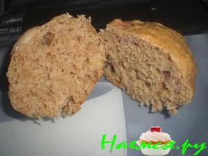 Ржаные апельсиновые маффины с ревенем