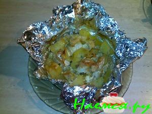 Морской язык запеченный в фольге Морской язык запеченный в фольге