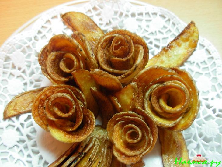 Картофельные розы Картофельные розы