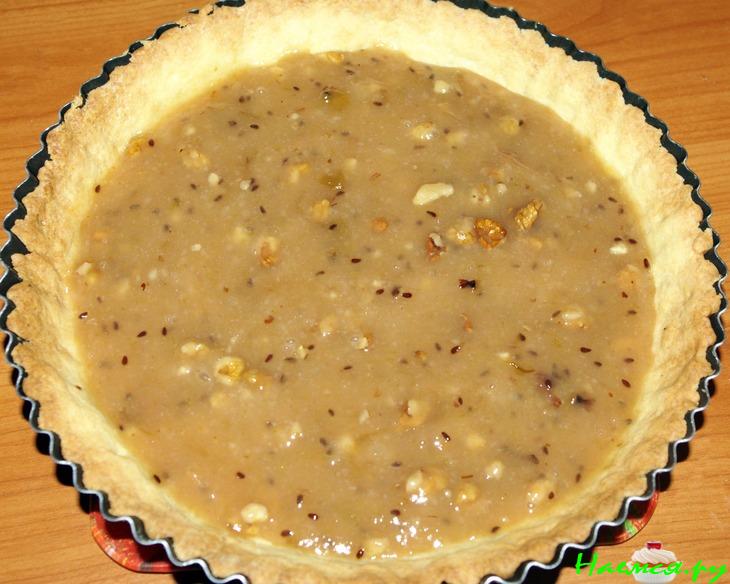 Пирог с крыжовником и безе  