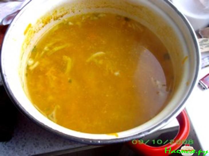 Суп куриный со шпинатом