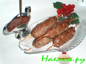 Кебабы из баранины с курдючным салом