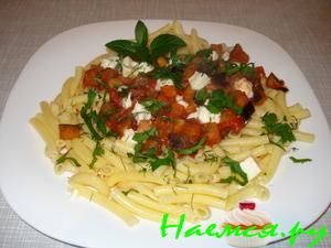 Макароны с баклажанами