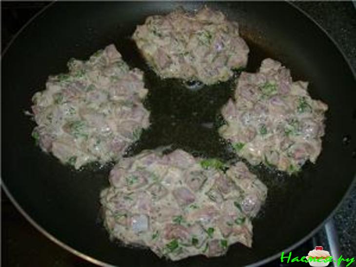 Оладушки мясные