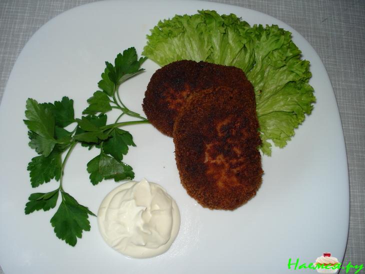 Котлеты из варёной колбасы