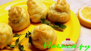 Профитроли с паштетом