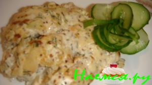 Креветочная рыбка в горчичном соусе