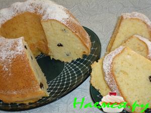 Кекс на кефире с коньяком