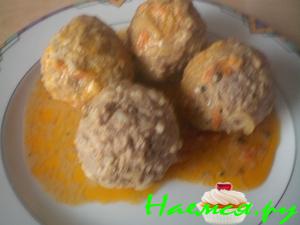 Ёжики с подливой