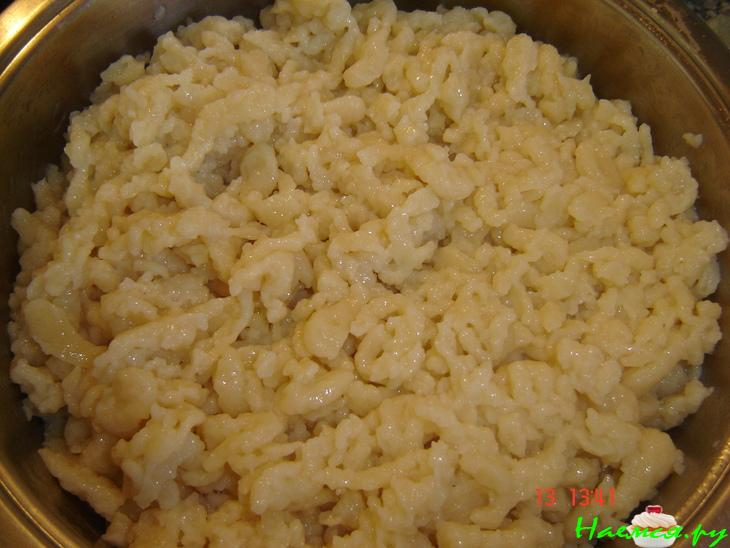 Макароны с сыром по-швабски (шпецле с сыром)