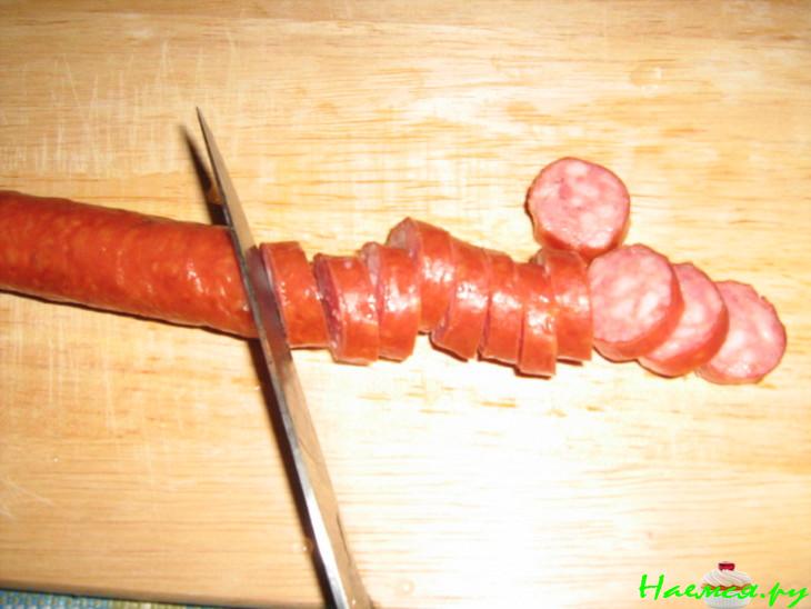 Суп из щавеля с колбасками