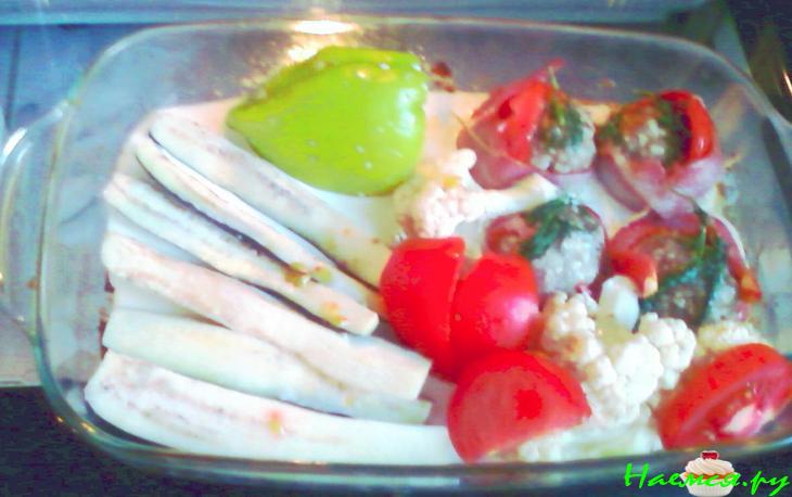 Салат из печёных овощей по-болгарски