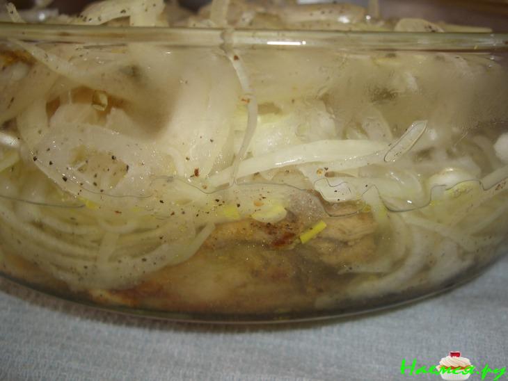 Куриные окорочка тушеные с луком Куриные окорочка тушеные с луком