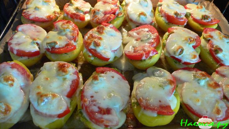 Картофельная пиццы с мацареллой