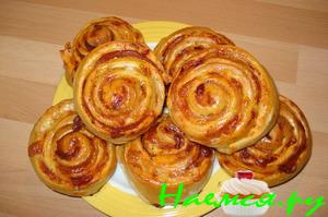 Пицца - рулетики