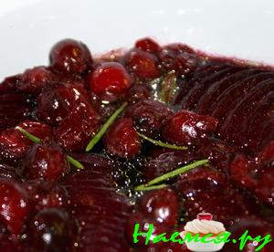 Свекла маринованная с вишней
