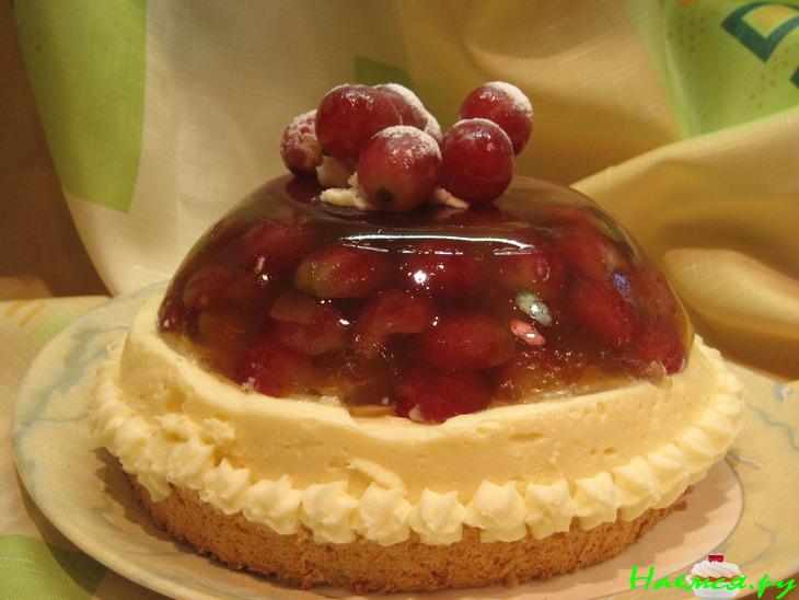 Виноградный торт с желе Виноградный торт с желе