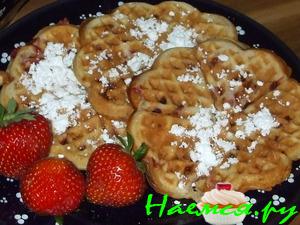 Клубничные вафли