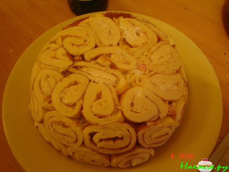 Салат "Полянка" с омлетом Салат "Полянка" с омлетом