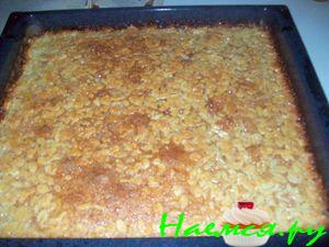 Пирог на сметане с миндалём 