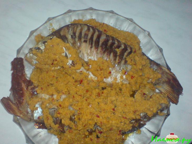 Рыба в икряном соусе